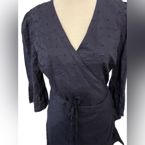 G1 NWT GAP WRAP DRESS SIZE S IN NAVY. - Picture 5 of 15